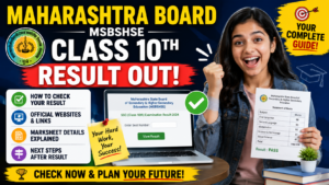 Maharashtra Board MSBSHSE Class 10th Result 2026